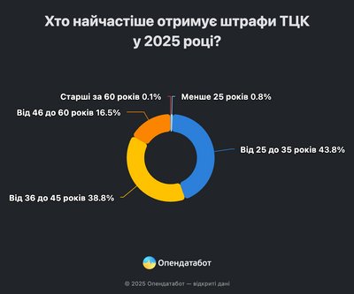 Щомісяця в Україні з'являється майже 5 тисяч нових штрафів від ТЦК