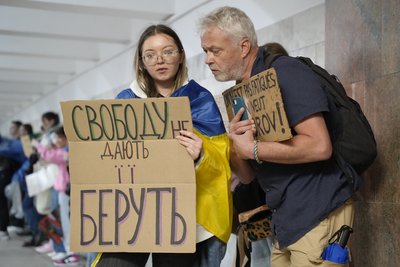 Дев'ятий день акції протесту проти звільнення Федорова Дев'ятий день акції протесту проти звільнення Федорова