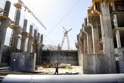 Будівництво центрального сховища відпрацьованого ядерного палива у Чорнобильській зоні відчуження, Київська область, 26 квітня 2019 року Будівництво центрального сховища відпрацьованого ядерного палива у Чорнобильській зоні відчуження, Київська область, 26 квітня 2019 року