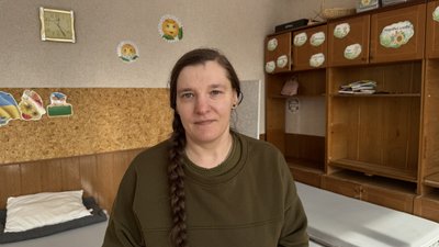 Ольга Рибіна, евакуйована з Дружківки Ольга Рибіна, евакуйована з Дружківки