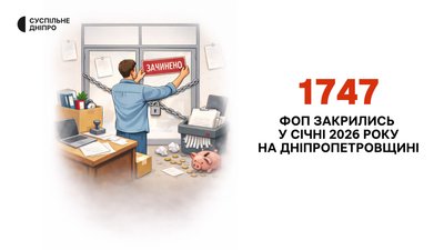 Дніпропетровщина в лідерах за кількістю ФОПів, які припинили свою діяльність протягом січня Дніпропетровщина в лідерах за кількістю ФОПів, які припинили свою діяльність протягом січня