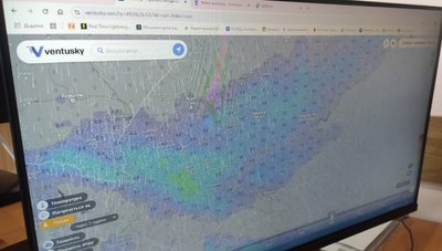 прогноз погоди, повітряні маси, карта