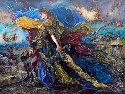 "Жінки на моїх полотнах — це образ України": художник із Житомирщини вшосте презентує виставку "Незламна" "Жінки на моїх полотнах — це образ України": художник із Житомирщини вшосте презентує виставку "Незламна"