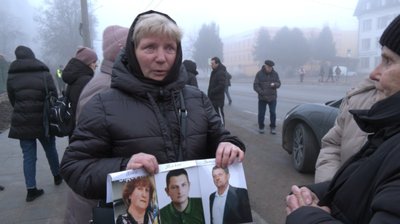 Надія Дзюбінська, тернополянка, освячення хреста на Стуса