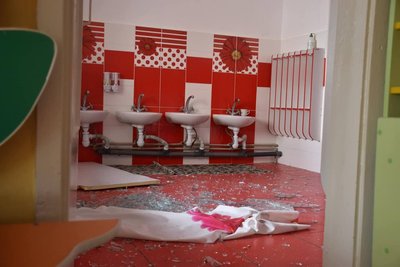 Наслідки обстрілу Краматорська 20 січня. Фото: Facebook / Олександр Гончаренко Наслідки обстрілу Краматорська 20 січня. Фото: Facebook / Олександр Гончаренко