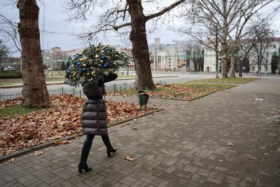 Розмальовані вітрини та прикрашені ялинки. Херсон напередодні Різдва — у фото Розмальовані вітрини та прикрашені ялинки. Херсон напередодні Різдва — у фото