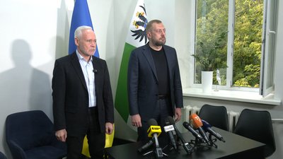 Асоціація прифронтових міст та громад, міський голова Харкова Ігор Терехов та начальник Чернігівської ОВА В'ячеслав Чаус Асоціація прифронтових міст та громад, міський голова Харкова Ігор Терехов та начальник Чернігівської ОВА В'ячеслав Чаус