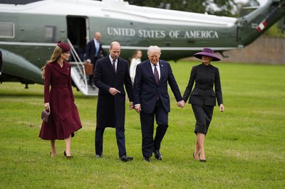 Трамп прибув до Британії на зустріч з королем Чарльзом Трамп прибув до Британії на зустріч з королем Чарльзом