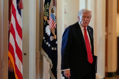 Президент США Дональд Трамп у Східному крилі Білого дому у Вашингтоні, 20 жовтня 2025 року Президент США Дональд Трамп у Східному крилі Білого дому у Вашингтоні, 20 жовтня 2025 року