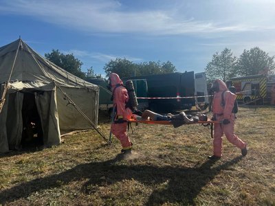 Від теорії до практики: на Вінниччині відпрацювали алгоритм дій при хімічному забруднені Від теорії до практики: на Вінниччині відпрацювали алгоритм дій при хімічному забруднені