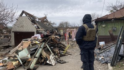 Наслідки удару по Холодногірському району Харкова, 30 березня 2025 року Наслідки удару по Холодногірському району Харкова, 30 березня 2025 року
