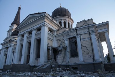 Відновлення Спасо-Преображенського собору: що змінилося за рік після влучання російської ракети Відновлення Спасо-Преображенського собору: що змінилося за рік після влучання російської ракети