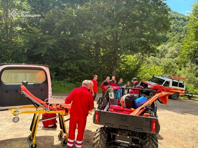 Травмованого передали медикам Травмованого передали медикам