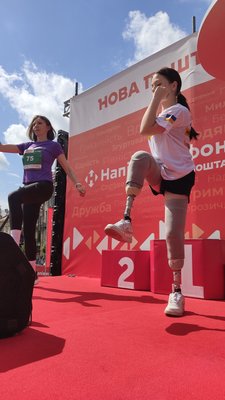У Львові військові та ветерани подолали один кілометр у межах напівмарафону