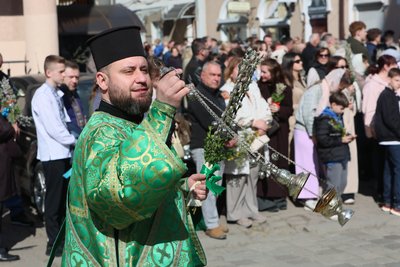 Вербна неділя, Франківськ, освячення