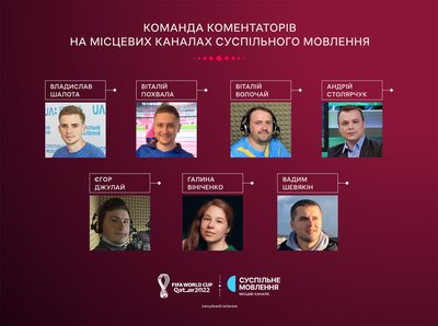 Хто коментуватиме ЧС-2022 з футболу на Суспільному Хто коментуватиме ЧС-2022 з футболу на Суспільному