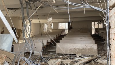Інститут профзахворювань у Харкові був пошкоджений "Шахедом", березень 2025 Інститут профзахворювань у Харкові був пошкоджений "Шахедом", березень 2025