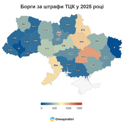 Понад 120 проваджень через протерміновані та несплачені штрафи від ТЦК відкрили на Рівненщині. Дані Опендатабот Понад 120 проваджень через протерміновані та несплачені штрафи від ТЦК відкрили на Рівненщині. Дані Опендатабот