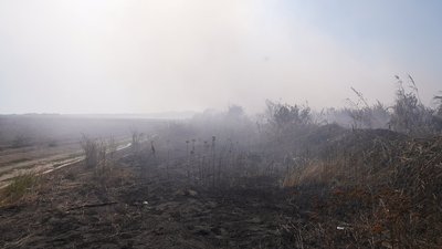 «По двору одне одного можна шукати»: біля Кропивницького четверту добу тліють відстійники «По двору одне одного можна шукати»: біля Кропивницького четверту добу тліють відстійники
