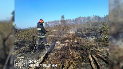 Для ліквідації пожежі торфовищ на Чернігівщині залучили 76 вогнеборців та запустили насосну станцію Для ліквідації пожежі торфовищ на Чернігівщині залучили 76 вогнеборців та запустили насосну станцію
