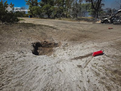 Наслідки російського обстрілу Новоплатонівки