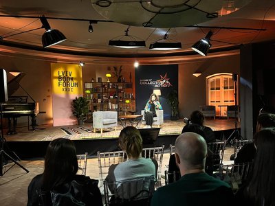Софія Челяк на відкритті "Lviv BookForum", 2 жовтня 2024