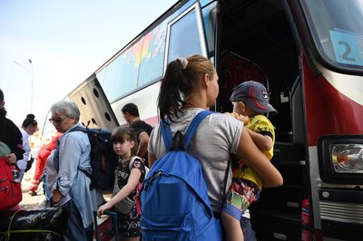 На Закарпаття прибув евакуаційний поїзд із Покровська Донецької області На Закарпаття прибув евакуаційний поїзд із Покровська Донецької області