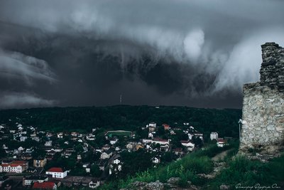 хмари, гроза, смерч, Кременець хмари, гроза, смерч, Кременець
