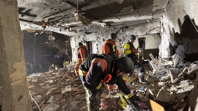 Російський "Шахед" поцілив у житловий будинок у Салтівському районі Харкова