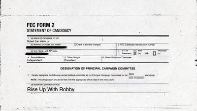Заява кандидата "FEC FORM 2" Роббі Веллса Заява кандидата "FEC FORM 2" Роббі Веллса