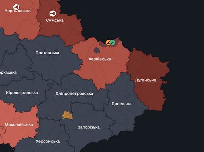 Мапа повітряних тривог Мапа повітряних тривог