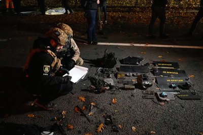 Влучання "Герані-2" по Шевченківському району Влучання "Герані-2" по Шевченківському району