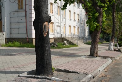 "Стоїмо до останнього". Який вигляд має центральна вулиця Білопілля після російських обстрілів "Стоїмо до останнього". Який вигляд має центральна вулиця Білопілля після російських обстрілів