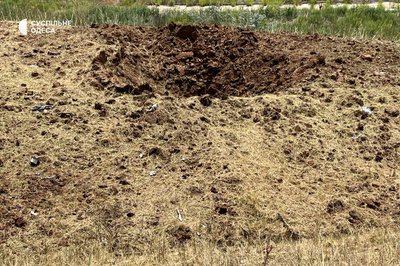 Воронка віл атаки на Одещину 26 червня