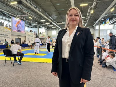Тетяна Чубата, суддя, турнір, карате Тетяна Чубата, суддя, турнір, карате