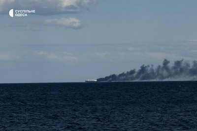 Росія втретє атакувала цивільне судно поблизу Одеського порту