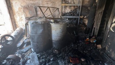 Пошкоджена внаслідок обстрілу будівля СТО Краматорськ Донецька область 7 липня 2025 рік Пошкоджена внаслідок обстрілу будівля СТО Краматорськ Донецька область 7 липня 2025 рік