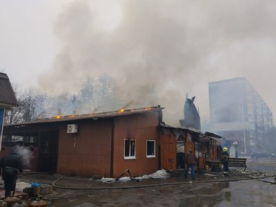 Пожежа внаслідок вибуху генератора в магазині-кафе у Краснопавлівці Лозівської громади, 14 лютого 2026 року Пожежа внаслідок вибуху генератора в магазині-кафе у Краснопавлівці Лозівської громади, 14 лютого 2026 року