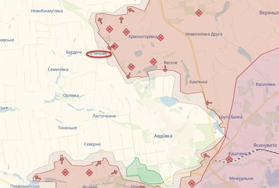 Степове поблизу Авдіївки н карті Степове поблизу Авдіївки н карті