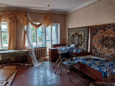 Сумський пансіонат для літніх людей: другий день після обстрілу