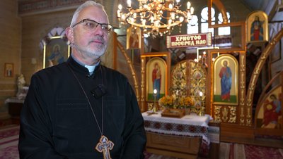 Отець Борис Гобир, храм Святого Дмитрія Солунського Отець Борис Гобир, храм Святого Дмитрія Солунського