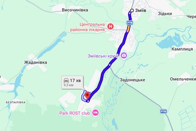 Від Змієва до Гайдарів — менш як 10 км трасою Від Змієва до Гайдарів — менш як 10 км трасою