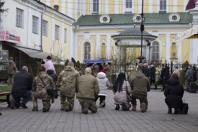 Прощання з Олександром Веремчуком і Костянтином Голубом у Луцьку Прощання з Олександром Веремчуком і Костянтином Голубом у Луцьку