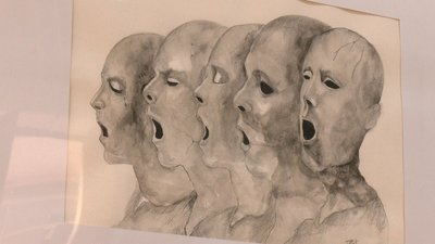 Бельгійський митець у Хмельницькому представив на полотнах війну в Україні Бельгійський митець у Хмельницькому представив на полотнах війну в Україні