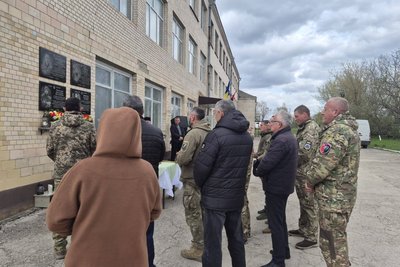 тернопіль, пам'ятні дошки Назару Хрущу та Андрію Кухарському, 27 квітня 2026 року тернопіль, пам'ятні дошки Назару Хрущу та Андрію Кухарському, 27 квітня 2026 року