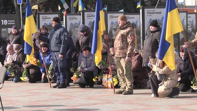 З військовим Василем Нагорним попрощалися у Рівному З військовим Василем Нагорним попрощалися у Рівному