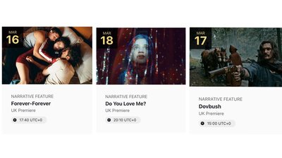 Три українські фільми покажуть у програмі Манчестерського кінофестивалю Три українські фільми покажуть у програмі Манчестерського кінофестивалю