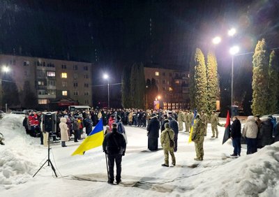 Прощання з військовим Анатолієм Васильком, Тернопільщина, 7 лютого 2026 року