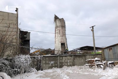 Впала труба котельні в Одесі Впала труба котельні в Одесі