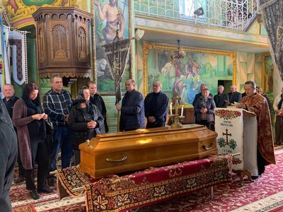 Науковець, Петро Томчук, похорон Науковець, Петро Томчук, похорон
